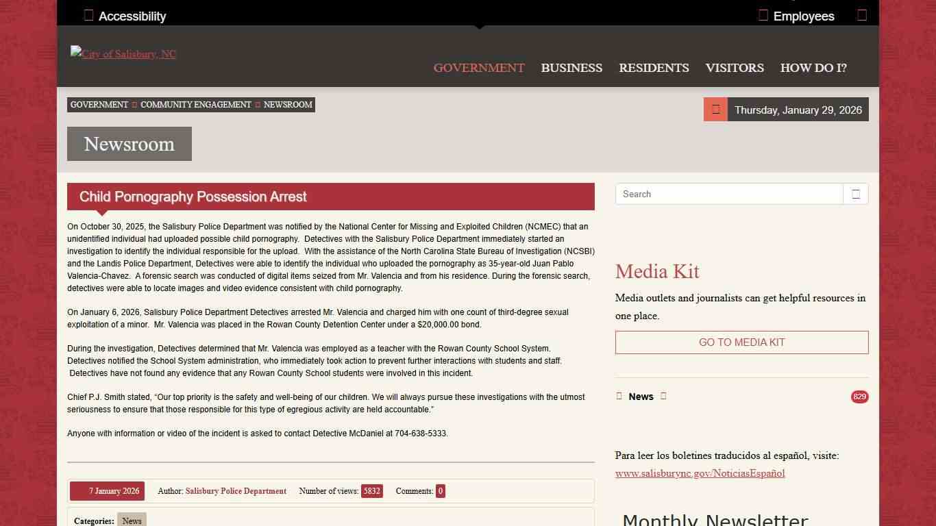 Child Pornography Possession Arrest